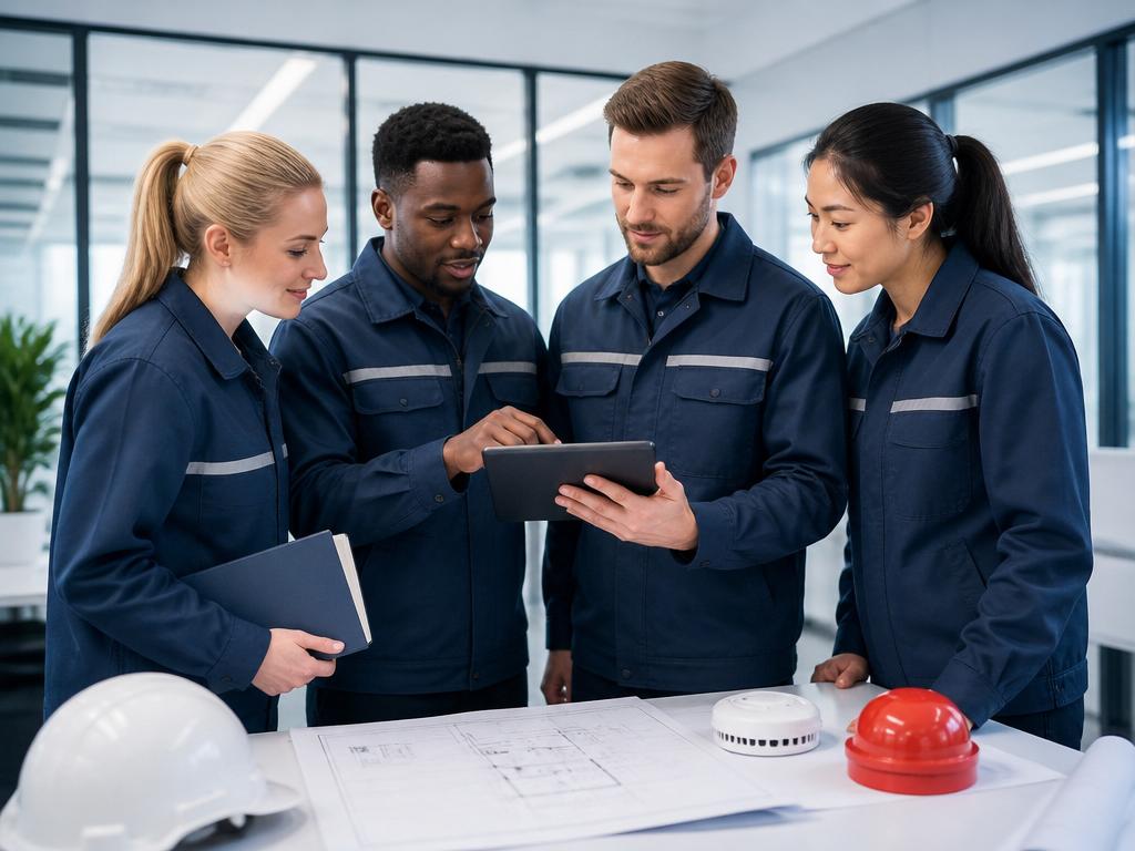 ICON EXEC qualified team members reviewing safety plans on a tablet